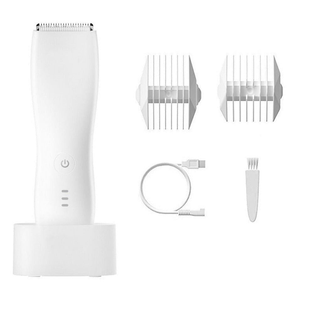 Men Electric Shaver for Body  Groin Trimmer Male Waterproof Razor Rechargeable Clipper Pubic Hair Epilator