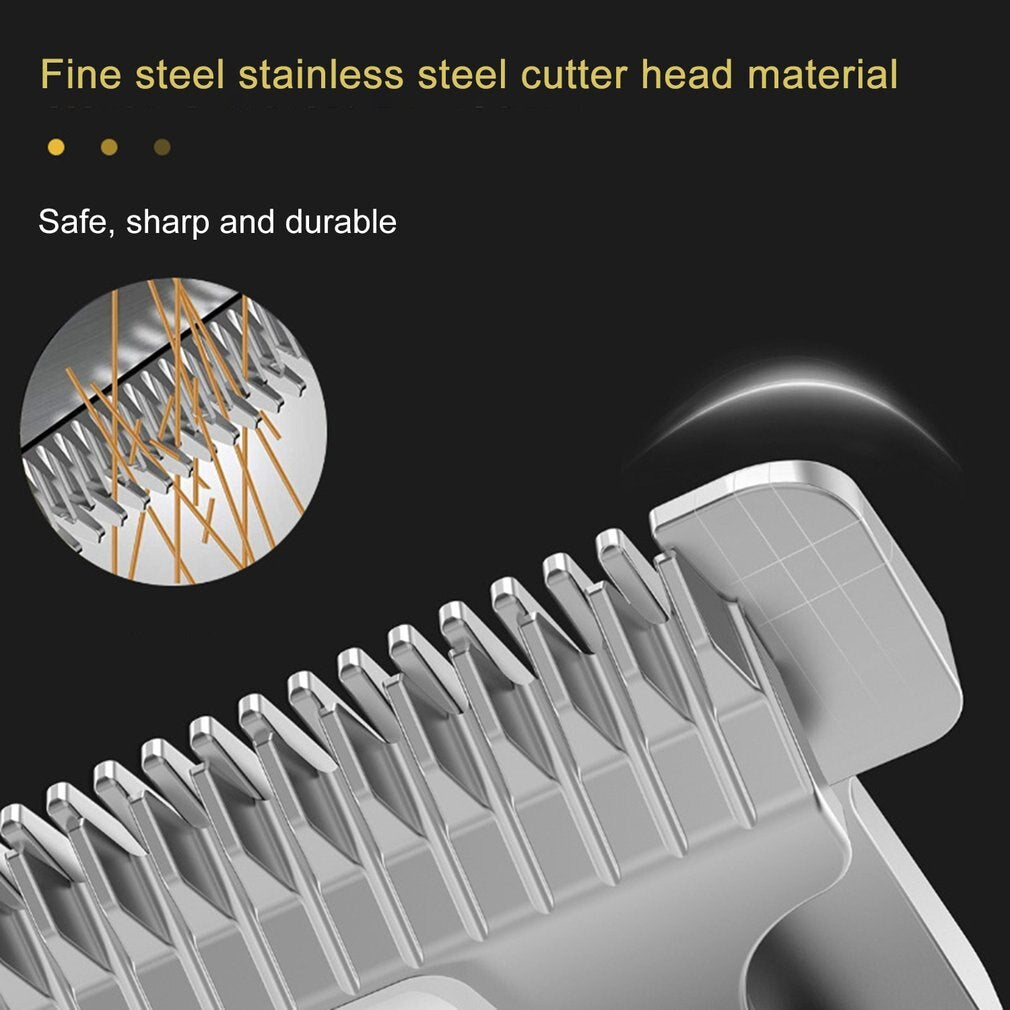 10W High Power Professional Hair Clippers Wireless Haircut Machine with Lcd Display Barber Clippers for Hair Cutting USB Charge