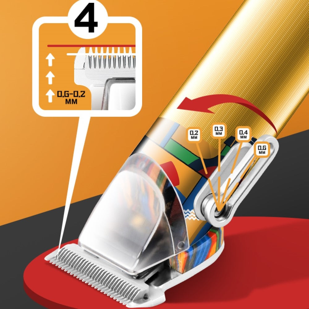 Hair Clipper Professional Type-c Men Hair Trimmer Beard LCD Display Electric Cutter Haircut Machine for Barber