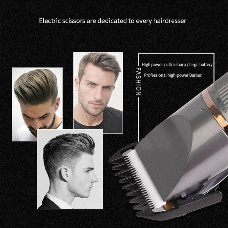 Hair Clipper Professional Electric Trimmer for Men with LED Screen Washable Rechargeable Shaving Hair Trimmer Beard Trimmer