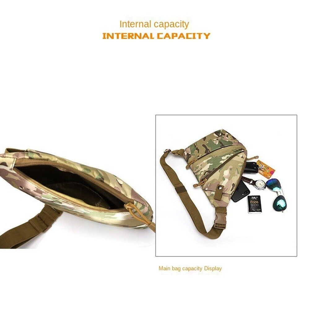Army bags Camouflage Tactical Bag Single Shoulder Bags for Men Waterproof Nylon Crossbody Bags Male Messenger Bag Chest Bags