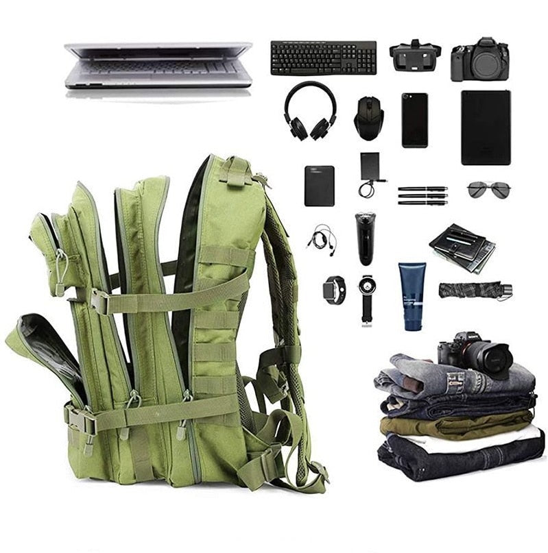 Army Military Tactical Backpack Large Hiking Backpacks Bags Business Men Backpack 25L/45L