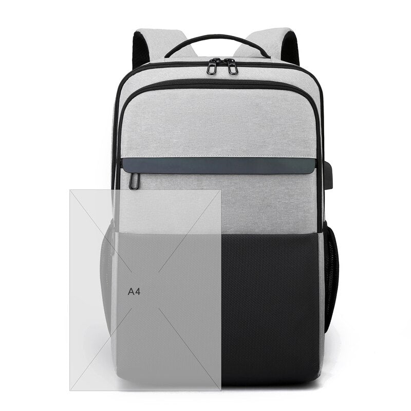 Backpack For Men Multifunctional Waterproof Bag USB Business Portable Laptop Rucksack Large Capacity Unisex Backbag 15.6 Inches