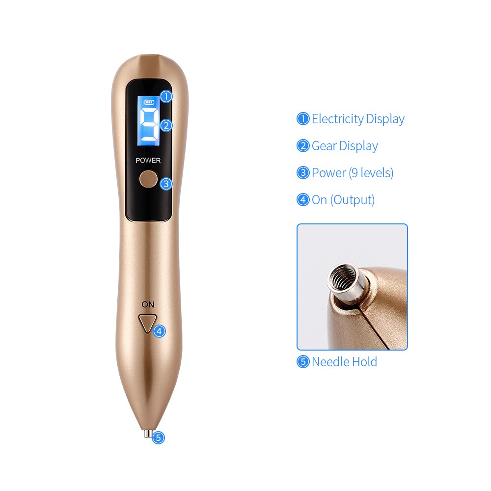 Skin Tag Mole Removal Plasma Pen Black Dot Remover Electric Wart Eliminator Mole Nevus Remover Beauty Tool