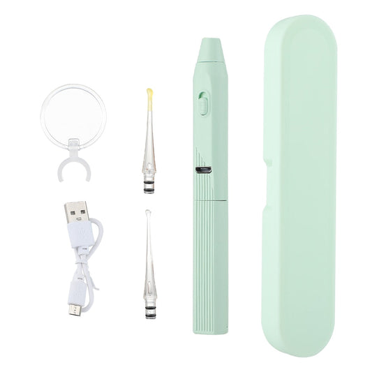 1 Set Kid Ear Cleaner Ear Wax Removal Tool Flashlight Earpick Ear Cleaning Earwax Remover Luminous Ear Curette Light Spoon