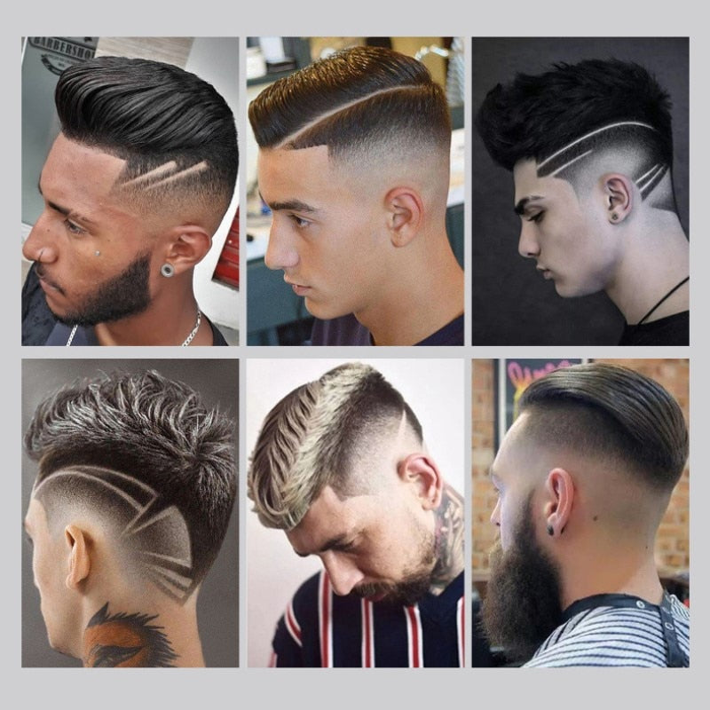 3 In 1 Professional Hair Clipper Rechargeable 0mm Baldheaded Hair Trimmers Barber Haircut Machine with USB Cable