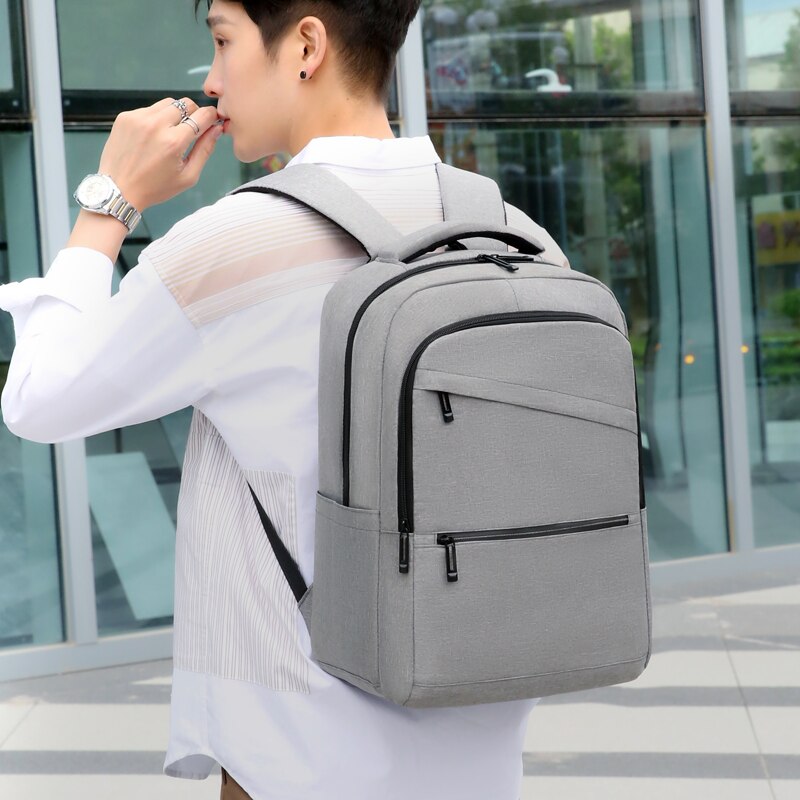 Men's Fashion Backpack Oxford Cloth Waterproof Multifunctional Handbag Large Capacity Laptop Bag Unisex With USB Travel Bag