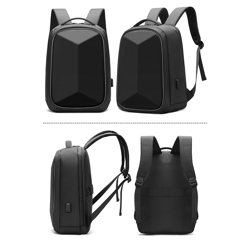 Business Backpack For Men USB Charging Multifunctional Oxford Cloth Waterproof Luxury Rucksack Unisex Holds 15.6-inch Laptop bag