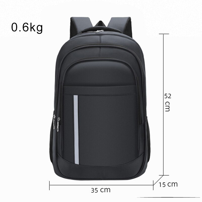 Backpacks For Man Fashion Simple Oxford Cloth Waterproof Women Rucksack High Capacity Business Travel Unisex Laptop Bag