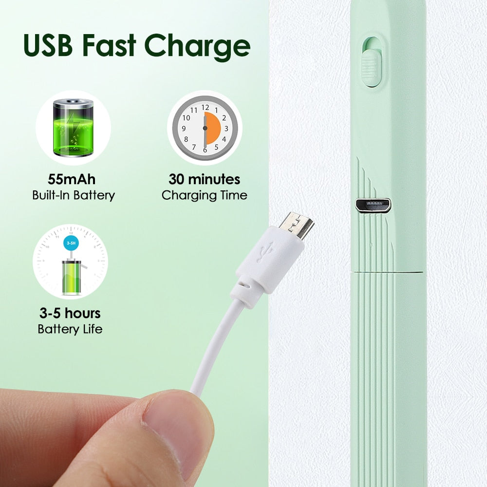 1 Set Kid Ear Cleaner Ear Wax Removal Tool Flashlight Earpick Ear Cleaning Earwax Remover Luminous Ear Curette Light Spoon