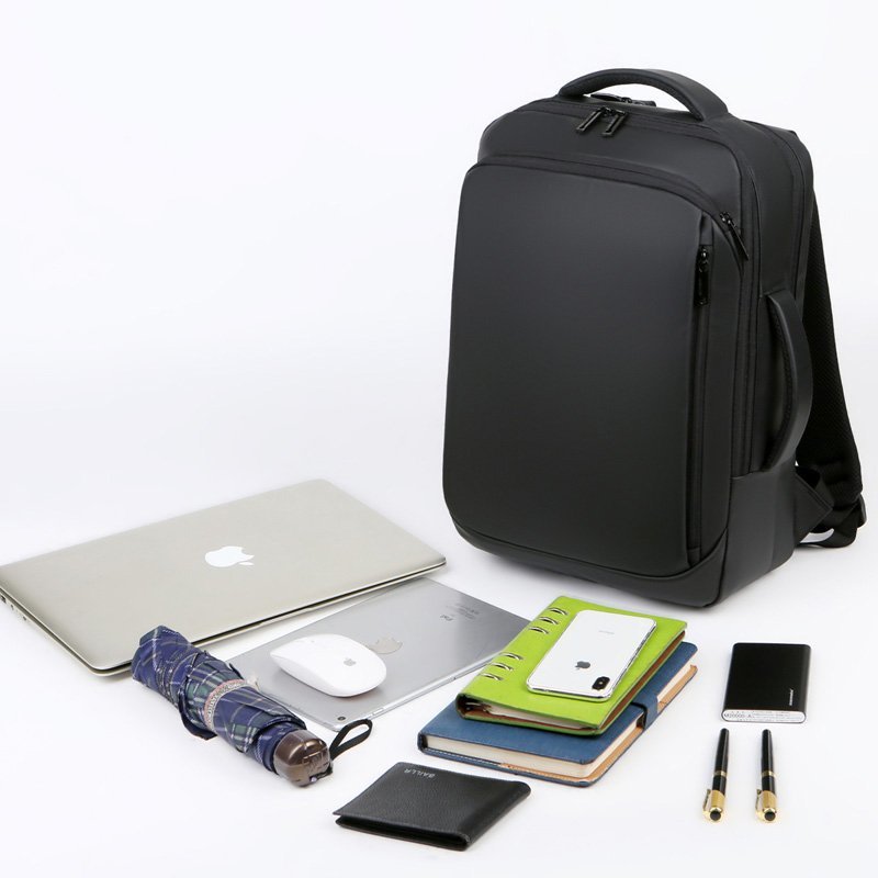 Backpack For Men Multifunctional Business Notebook Backpack USB Charging Waterproof Film Men's Backbag Casual Bag
