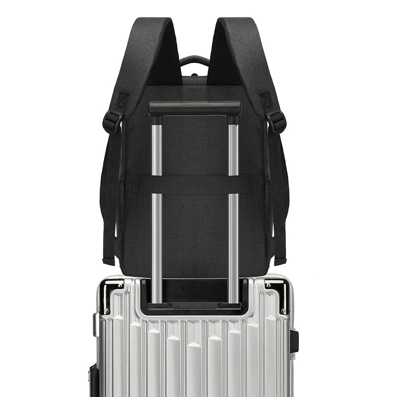 Men's Backpack Holds 15.6 Inches Laptop Bag Multifunction USB Charging Large Capacity Nylon Waterproof Rucksack For Male