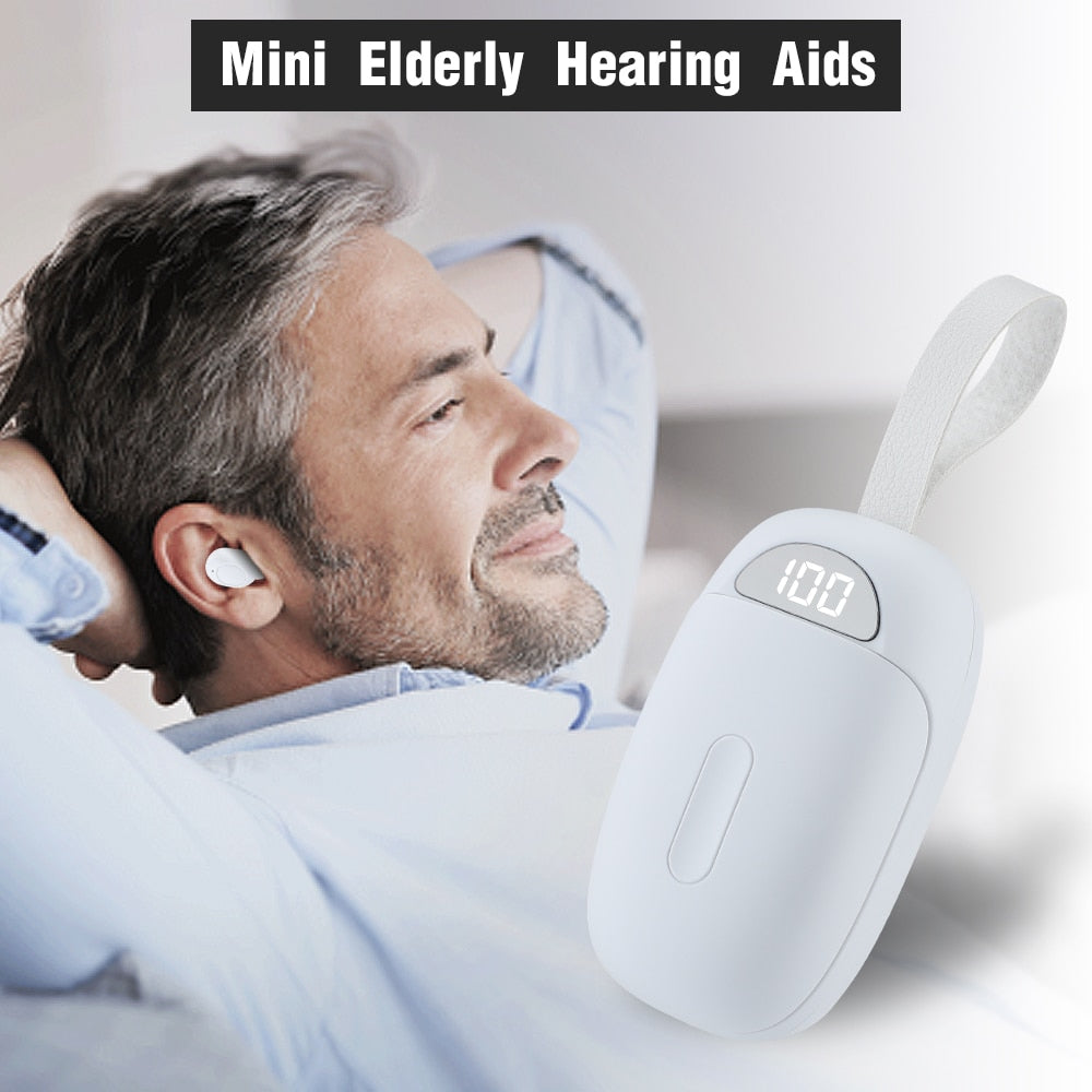 Rechargeable Hearing Aids Intelligent New Style Hearing Aid Low Noise Deaf Ear Amplifier 1 Click Adjustable Tone Hearing Device