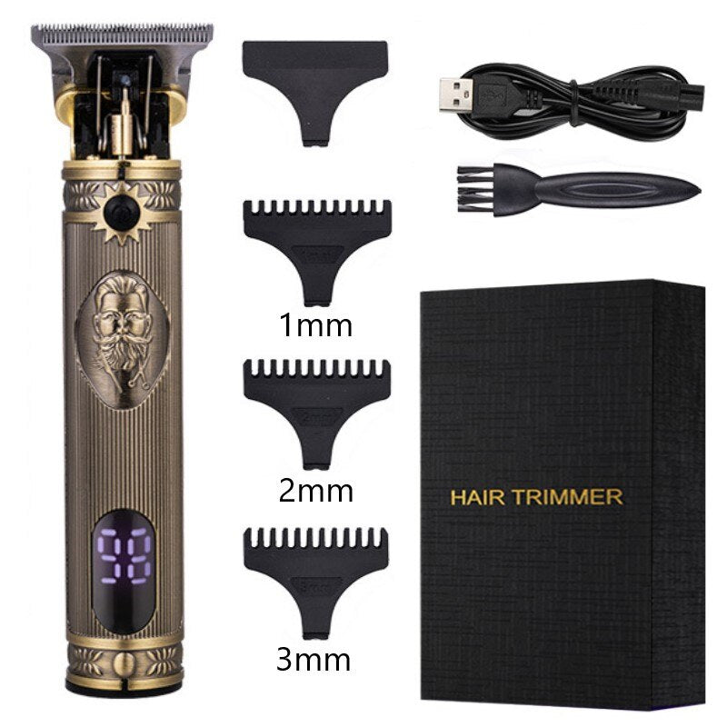 Barber Shop Oil Head 0mm Electric Hair Trimmer Professional Haircut Shaver Carving Hair Beard Machine Styling Tool