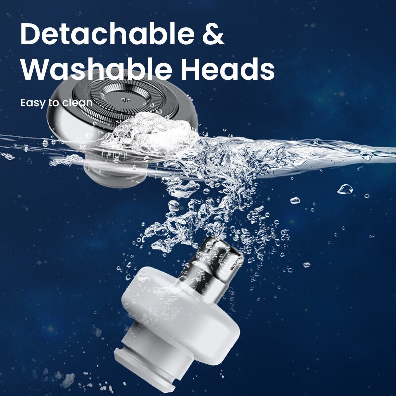 Mini Electric Razor Shave Portable Electric Shaver Pocket Size Portable Outdoor Smart Battery Tool Mini Beard Razor For Men