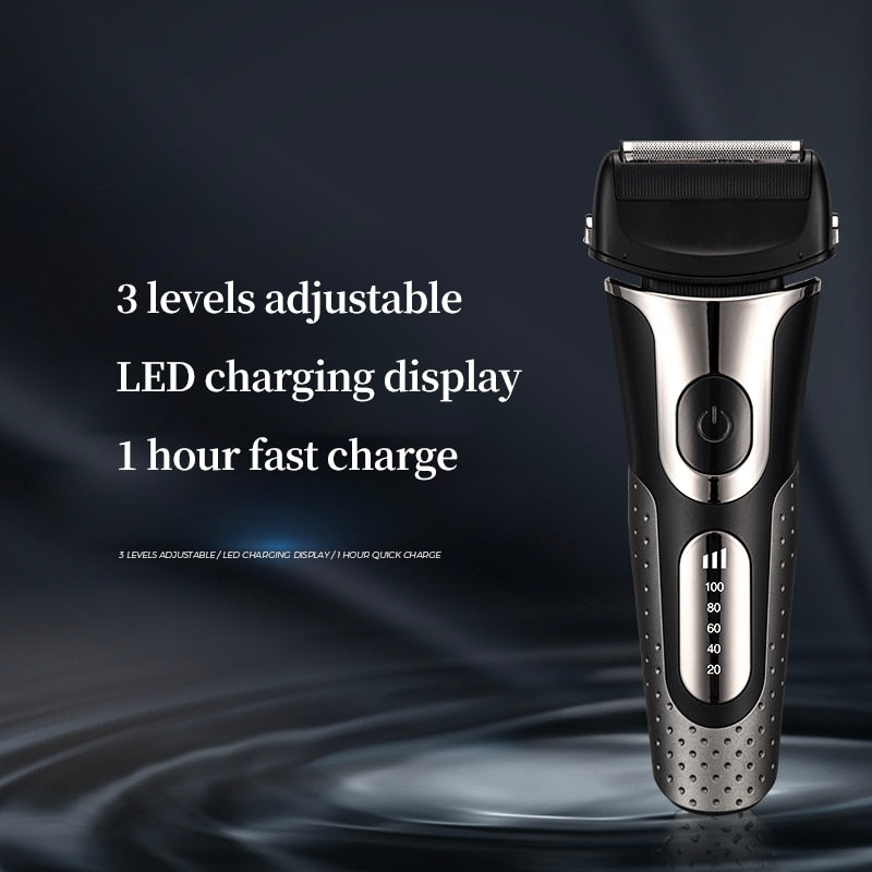 USB Rechargeable Electric Shaver for Men Shaving Machine Beard Trimmer 3D Floating Blade Razor Shaver Barber Haircut Trimer