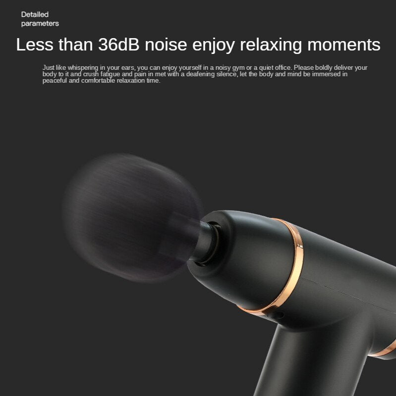 Mini USB Deep Tissue Massage Gun Muscle Relaxation Massage Equipment Muscle Relaxer Booster Fascia Gun for Gym