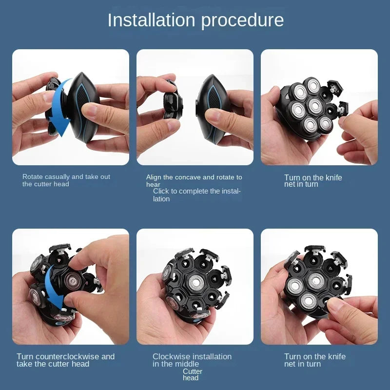 Men's Electric Shaver Home Full Body Wash Shaver Hair Clipper Hair Trimmer for Men