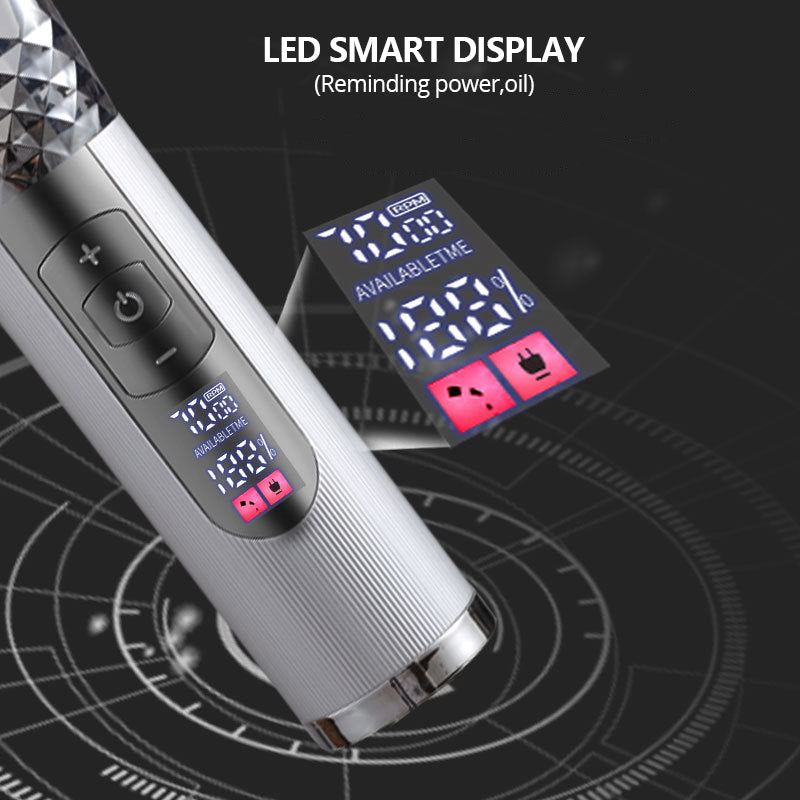 Professional Hair Clipper for Men Cordless Rechargeable Hair Trimmer Barber Clipper Haircutting Beard Grooming Kit 10 Combs