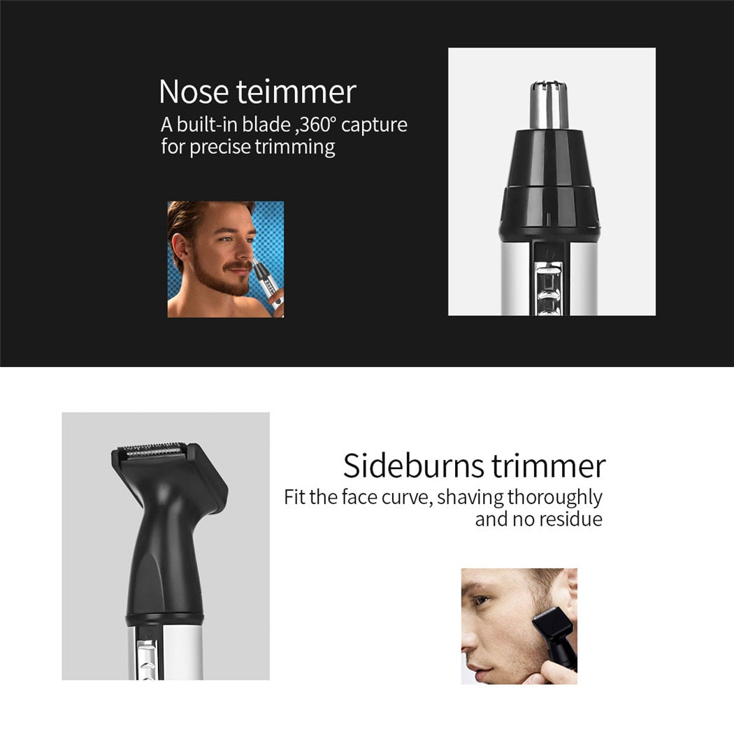 3 in 1 Electric Nose Hair Trimmer Women Eyebrow Shaping Device Shaving Razor Cutting Machine Remover For Adult Lady