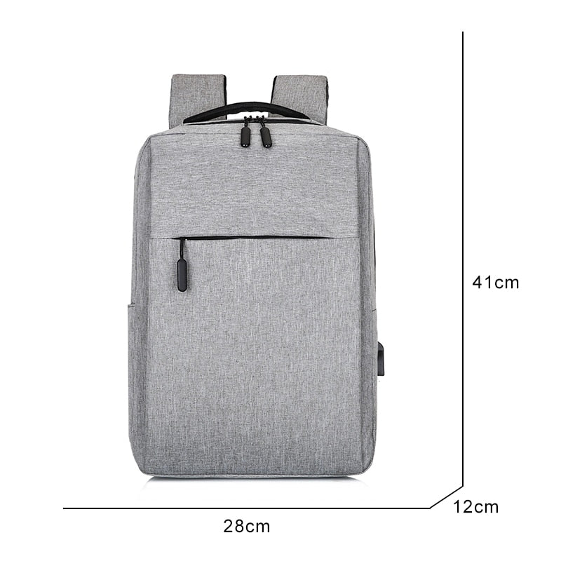 Men's Backpack Waterproof Oxford Cloth Bag Multifunction USB Charging Rucksack Male For Laptop Business Travel Bagpack