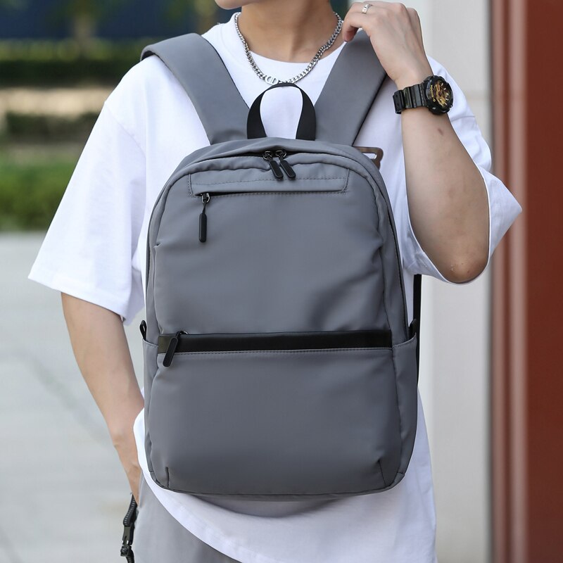 Men's Multifunctional Computer Bag Oxford Cloth Waterproof High Capacity Backpack Student Schoolbag New Travel Lightweight Bag