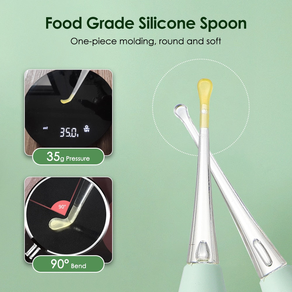 1 Set Kid Ear Cleaner Ear Wax Removal Tool Flashlight Earpick Ear Cleaning Earwax Remover Luminous Ear Curette Light Spoon