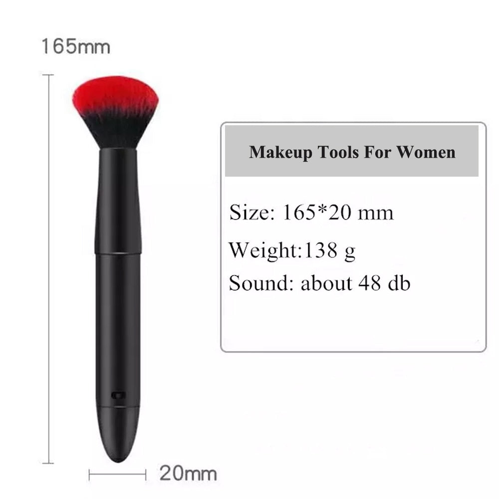 Cosmetics Makeup Blending Brush with 10 Frequencies For Quick Makeup Electric Makeup Puff Applicator