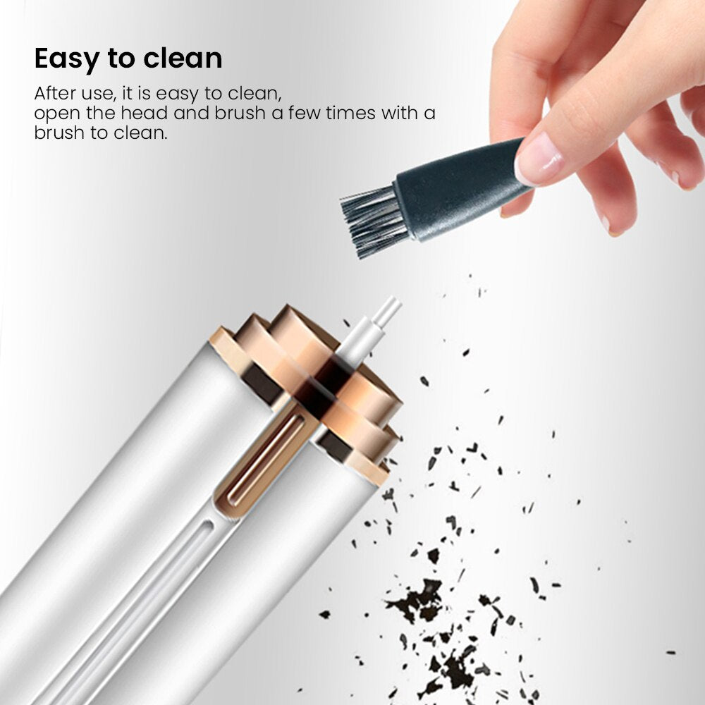 4 In 1 Electric Epilator Electric Eyebrow Nose Hair Trimmer Painless Shaver Depilator Face Body Hair Removal Tool For Men Women