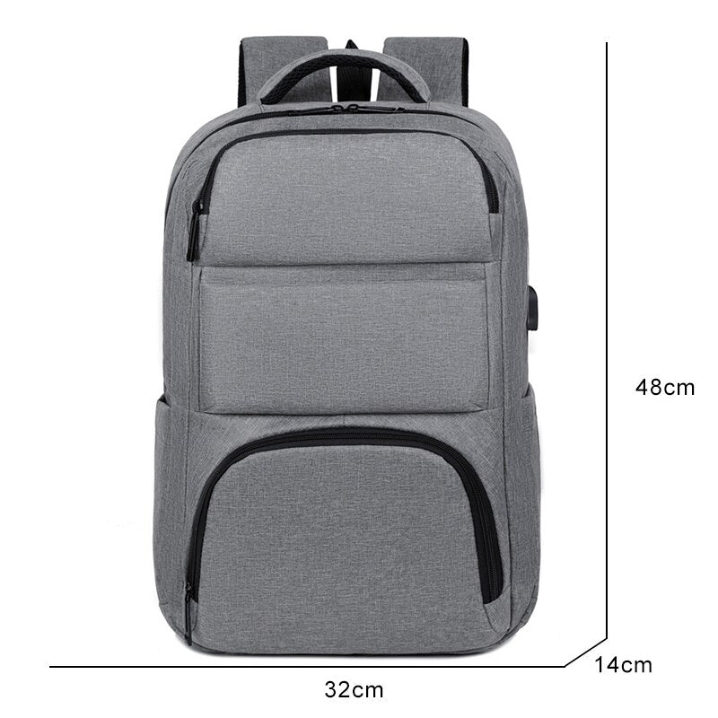 Business Backpack For Men Fashion High-quality Nylon 17 Inches Laptop Backbag Waterproof Portable Travel Multifunctional