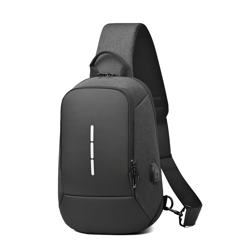 Business Crossbody Backpack For Men Multi-function Waterproof Bags Male Large Capacity Laptop Chest Bags Portable Travel Unisex