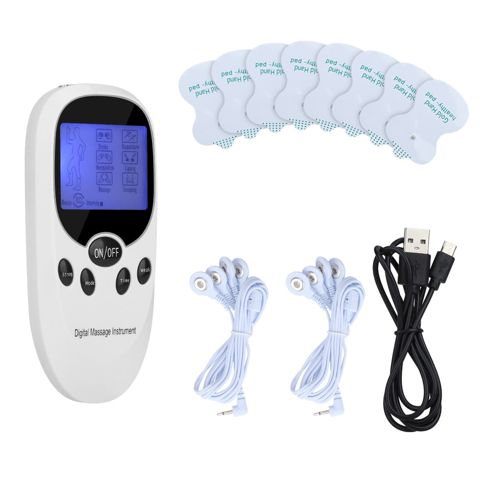 Low Frequency Eletric EMS Compex Muscle Massage Stimulator Tens Machine Electrodes Pad Massager For Full Body