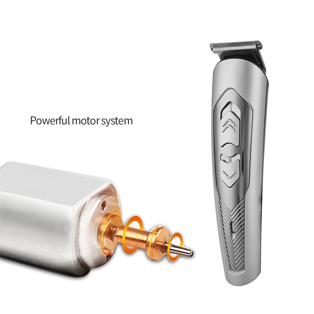 Professional USB Electric Hair Clipper Rechargeable Hair Trimmer Cutting Machine with 4 Length Limit Combs Haircut Beard For Men