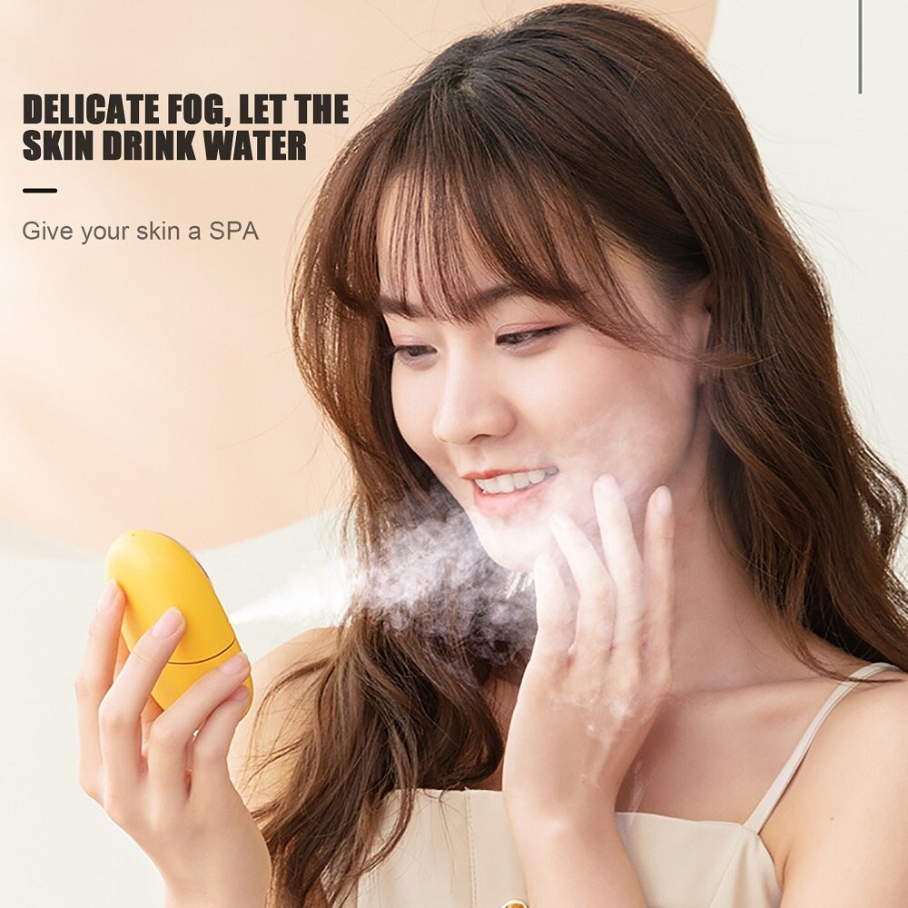 Cute Pet Hydrator Mini Facial Humidifier Face Nano Mist Sprayer Makeup Skin Moisturizing Hydration Nebulizer Face Steamer USB