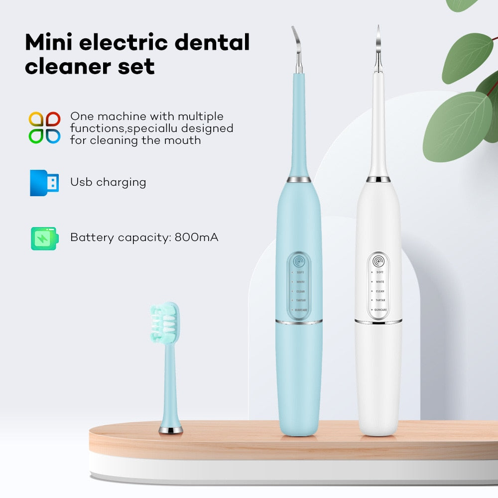Portable Sonic Dental Scaler Electric Toothbrush Oral Teeth Tartar Remover Calculus Plaque Stains Cleaner Tooth Whitening Tools