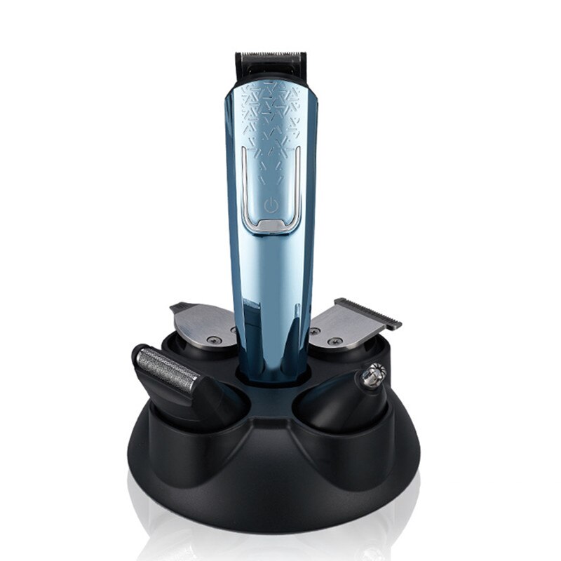 5in1 Professional Hair Clipper Cutting Machine Digital Display USB Charging Men's Electric Shaver Nose Trimmer Engraver Male