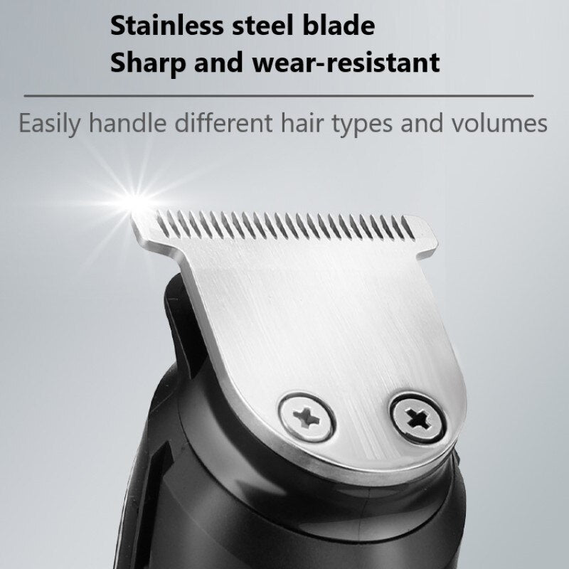 Adjustable Beard Trimmer for Men Mens Stubble and Beard Hair Clippers Trimmer Cordless Rechargeable Body Groomer