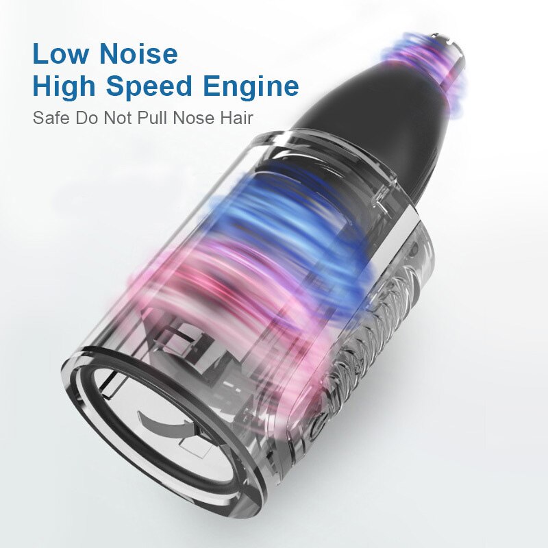 Nose Hair Trimmer Rechargeable Electric Ear Facial Neck Hair Remover for Men Waterproof Portable Shaving Machine