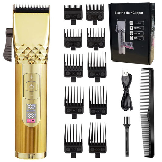 Professional Barber Hair Clipper Cordless Hair Trimmer Beard Trimer for Men Electric Hair Cutting Machine Rechargeable Hair Cut