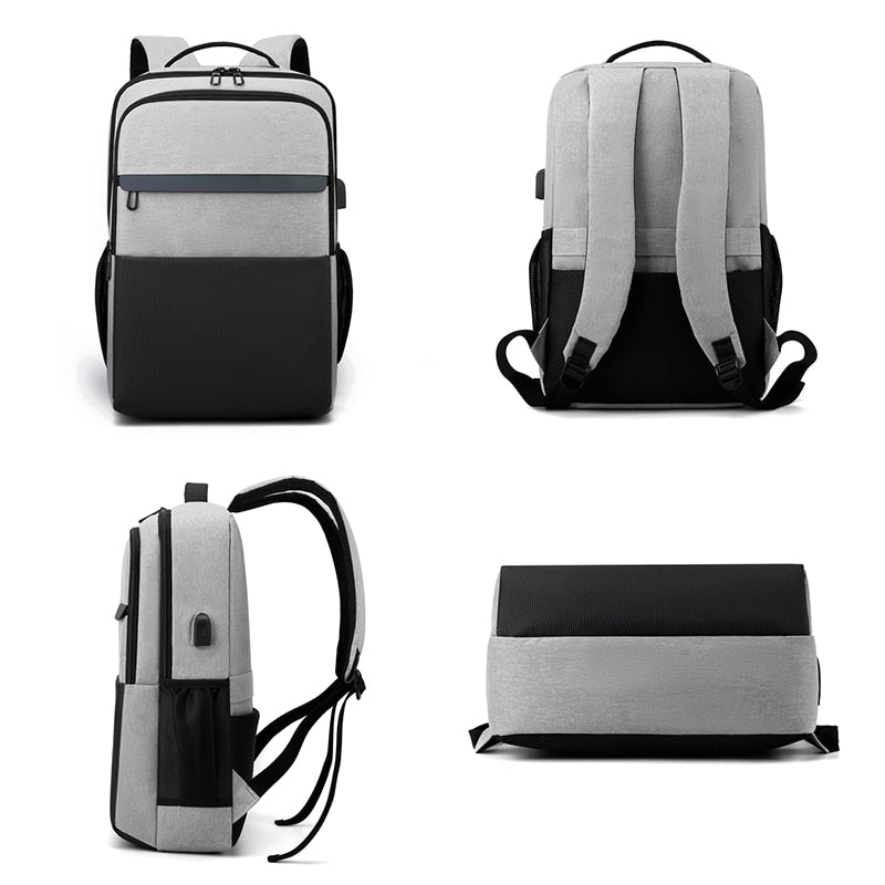 Backpack For Men Multifunctional Waterproof Bag USB Business Portable Laptop Rucksack Large Capacity Unisex Backbag 15.6 Inches