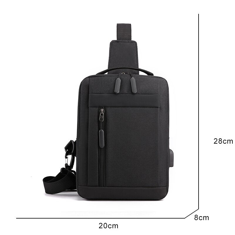 Men's Shoulder Bag Fashion Multifunction Shoulder Bag For Men Husband Crossbody Bags Casual Large Capacity Chest Bag