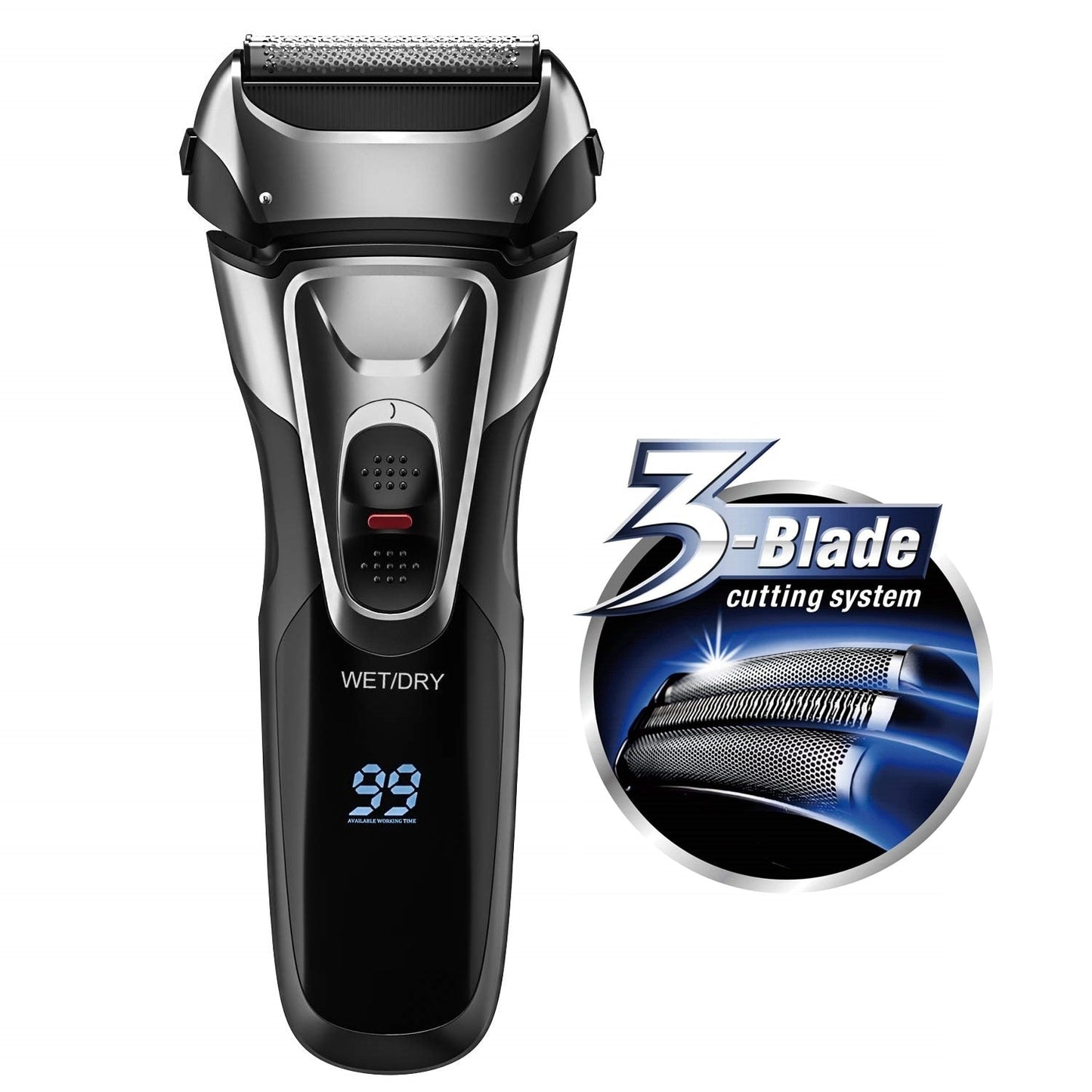 Professional Shaver for Men Rechargeable Powerful Electric Shaver 3d Washable Electric Razor Wet Dry Face Beard Shaving Machine