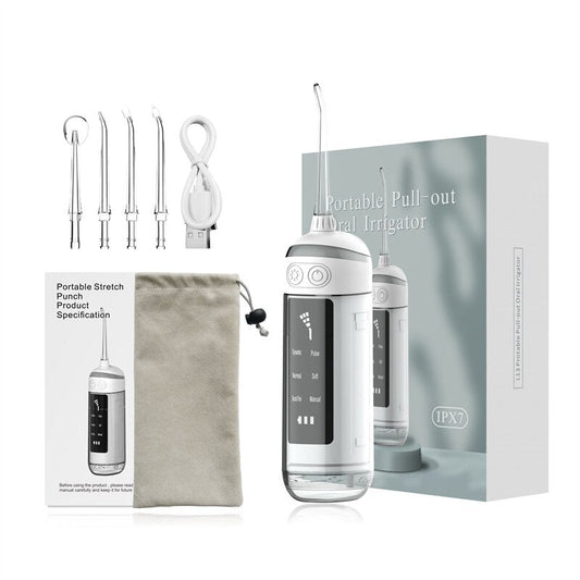 Portable Oral Irrigator Dental Water Thread For Teeth Cleaner Rechargeable Water Flosser 6 Cleaning Mode Mouth Washing Machine