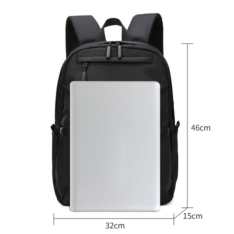 Men's Multifunctional Computer Bag Oxford Cloth Waterproof High Capacity Backpack Student Schoolbag New Travel Lightweight Bag