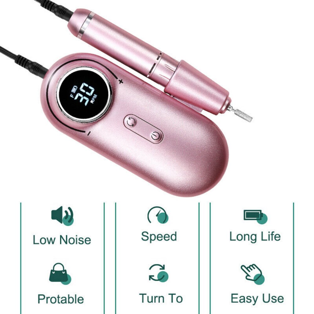 New Design Nail Drill 30000RPM Electric Sander Equipment HD Display Manicure Machine for nails Professional Lathe Set