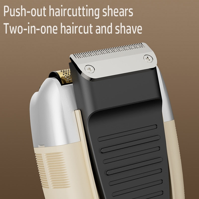 Rechargeable Hair & Beard Electric Shaver for Men Wet Dry Facial Electric Razor Foil Bald Head Shaving Machine for Men