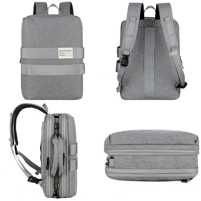 Men's backpack Multifunctional Waterproof Nylon Backpack Fashion Portable USB Charging Bag For Laptop 15.6 Inch