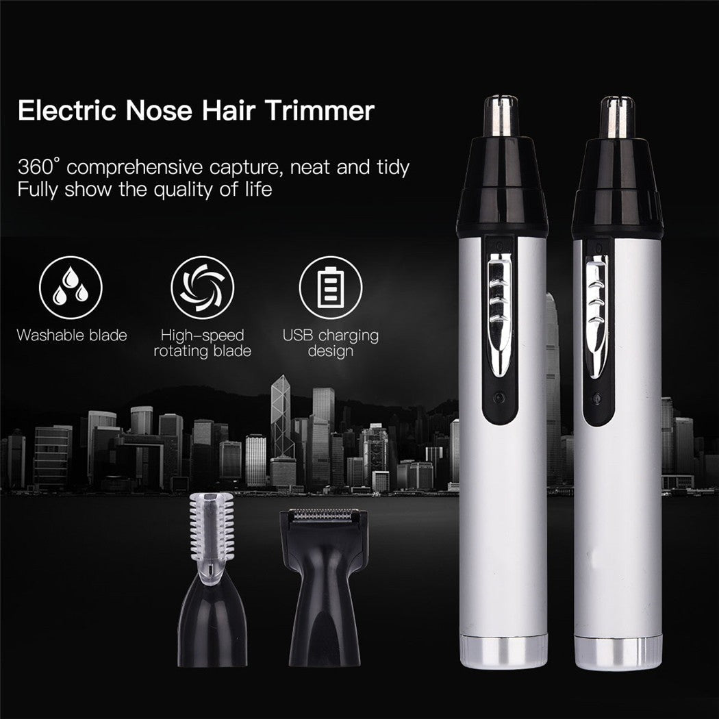 3 in 1 Electric Nose Hair Trimmer Women Eyebrow Shaping Device Shaving Razor Cutting Machine Remover For Adult Lady