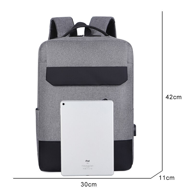 Men's Backpack Multifunction USB Charging Bag For Laptop Large Capacity Waterproof Rucksack Male Fashion Business Bagpack