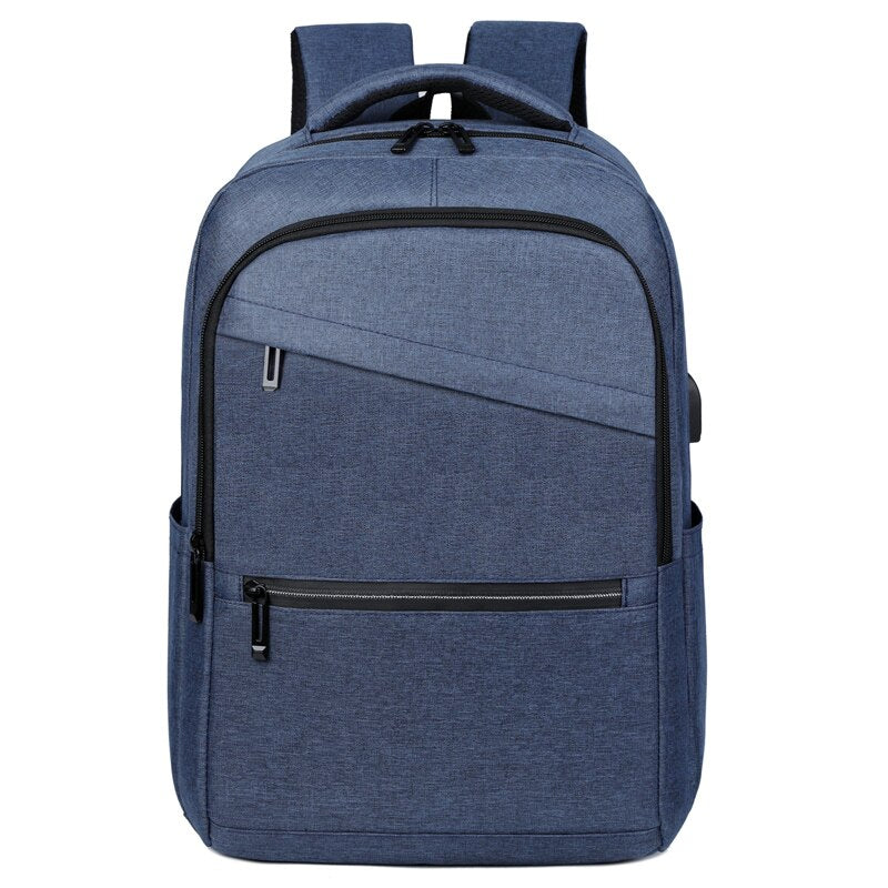 Men's Fashion Backpack Oxford Cloth Waterproof Multifunctional Handbag Large Capacity Laptop Bag Unisex With USB Travel Bag